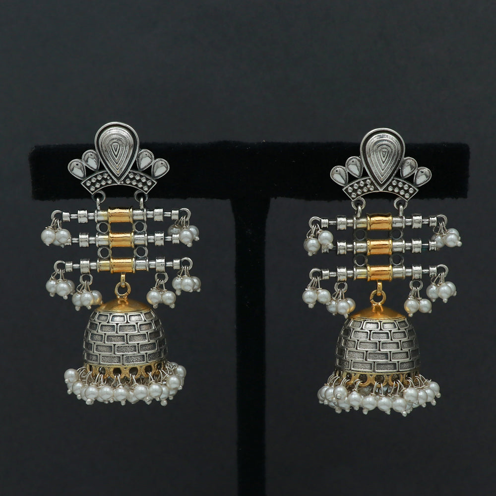 Silver Antique Jhumka